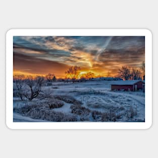 Winter Sunrise Sticker